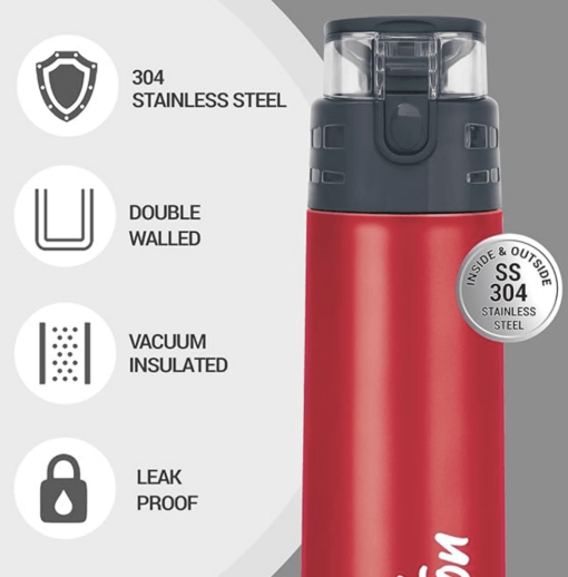 Milton Atlantis 900 Thermosteel Water Bottle, 750 ml - Image 4